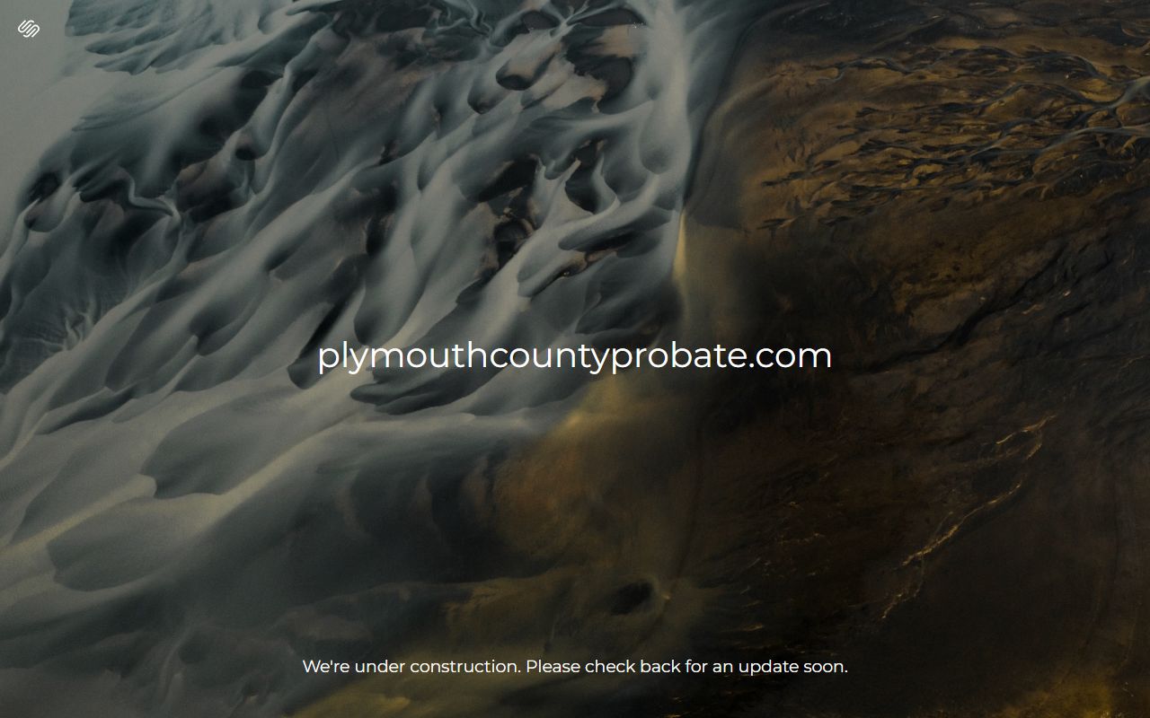 Plymouth County Probate Registry website showing online record access